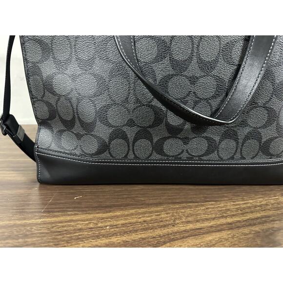 Coach Disney Graham Structured Tote Large Disney Villans Signature Canvas Black - Picture 15 of 16